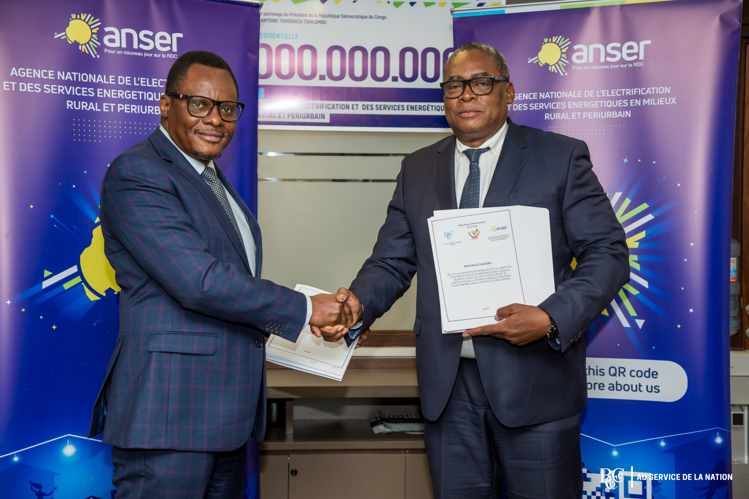 BCeCo et ANSER pour l'électrification de la ville de Kananga