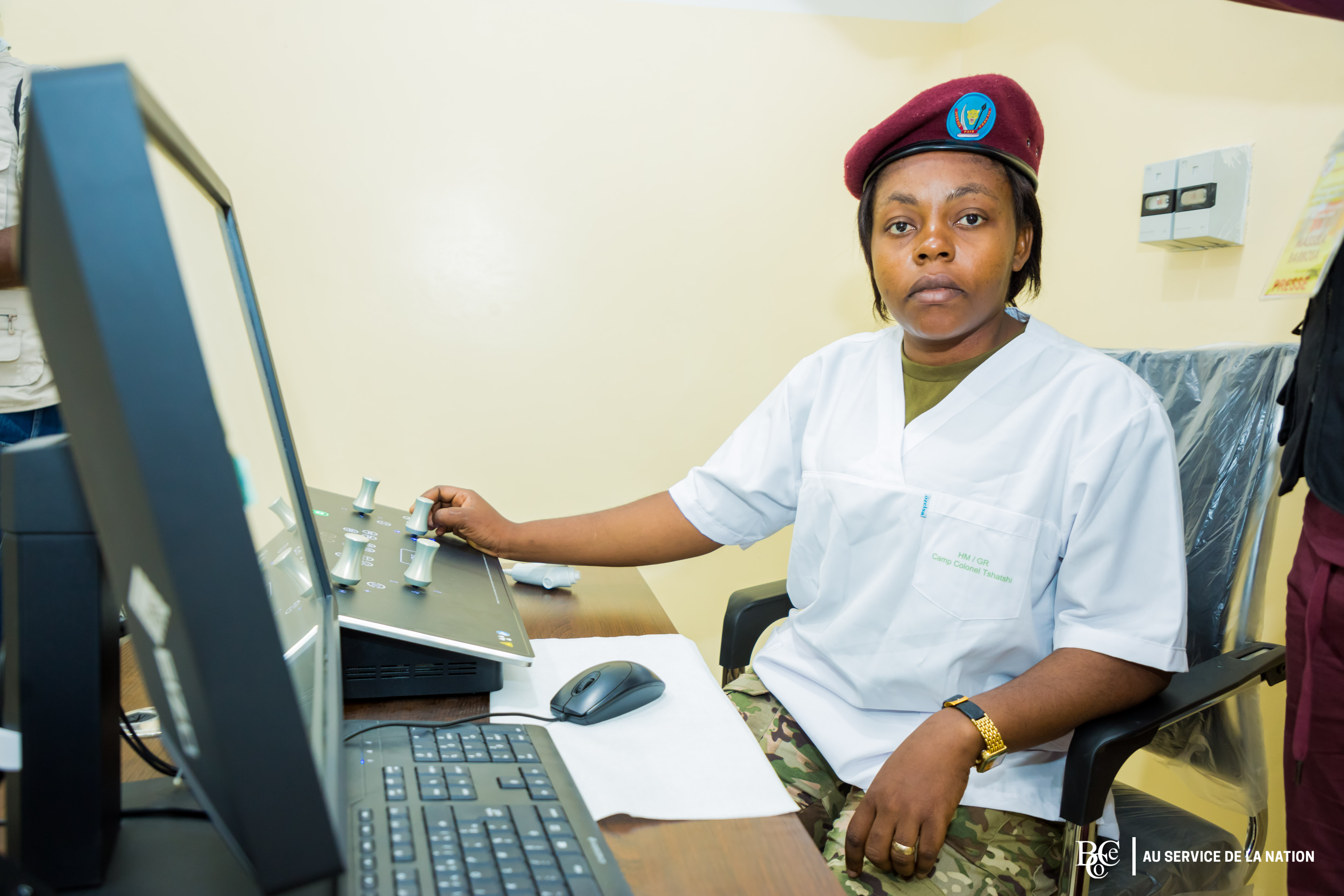 Inauguration de l'hôpital militaire du Camp Tshatshi